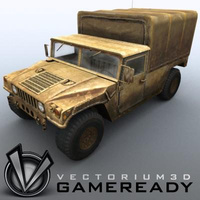 3D Model Download - Game Ready - Humvee - WarHorse 01